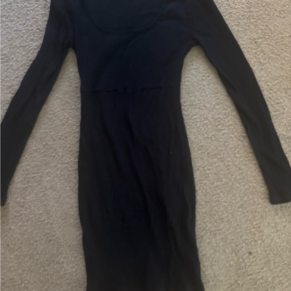 Little Black Long Sleeve Dress